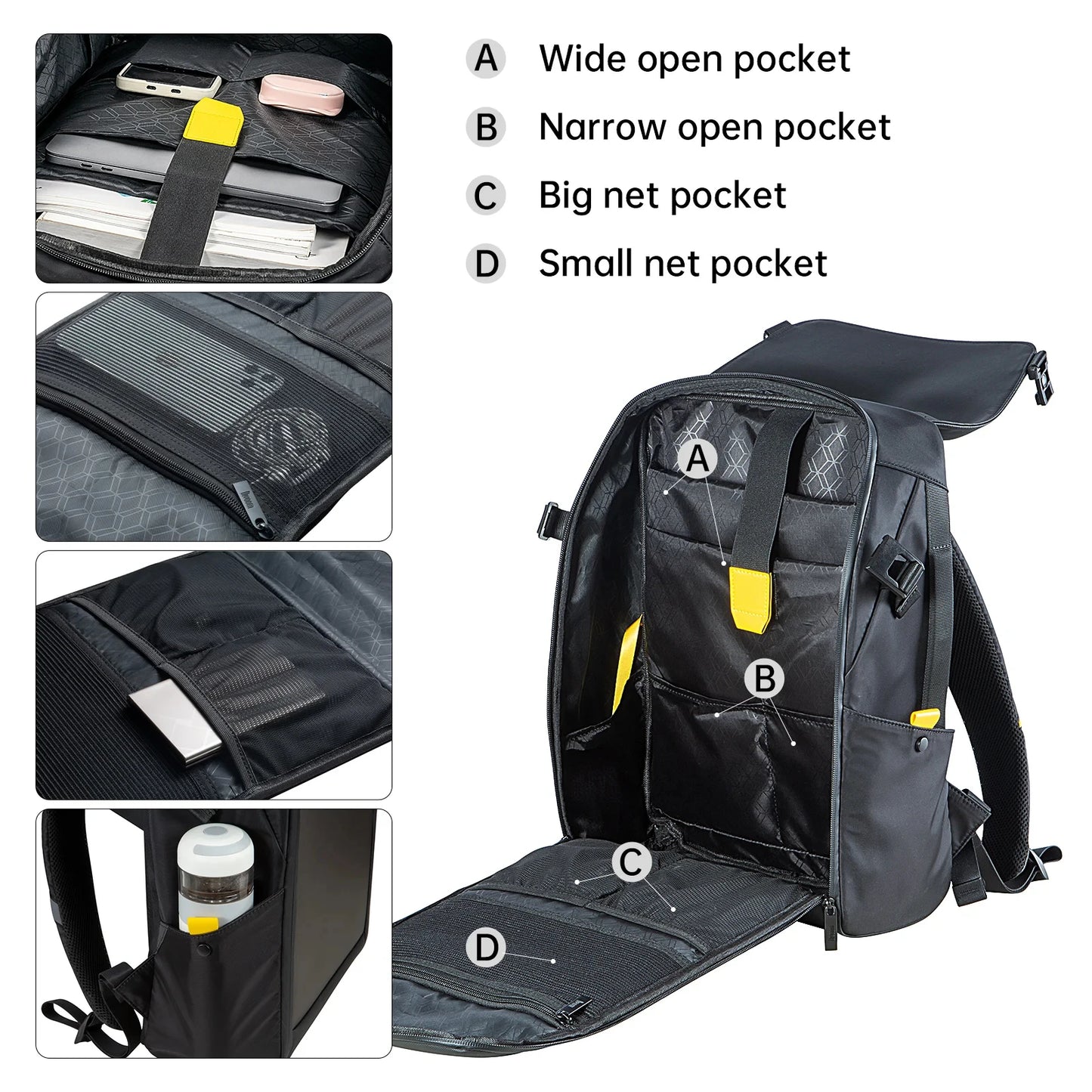 Pixoo M Backpack Men's 15-inch Waterproof Backpack